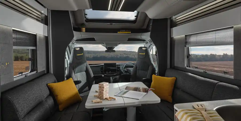 Interior of a Swift motorhome