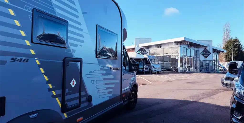 Timberland Motorhomes dealership with Swift motorhomes